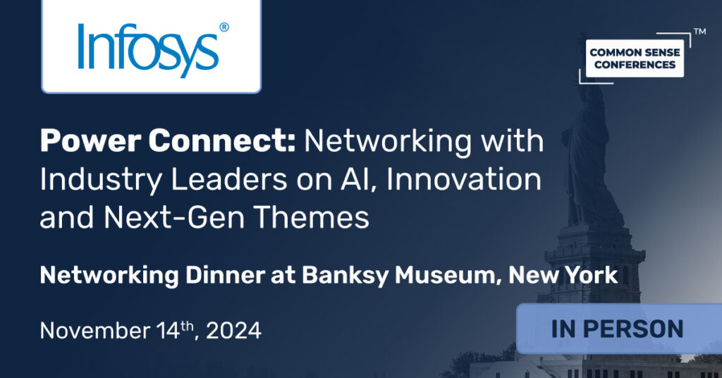 Common Sense Network & Learn

Infosys and Boomi are jointly hosting an exclusive evening event at New York's Banksy Museum, bringing together enterprise CXOs and senior leadership for a night of networking, art, and innovation....