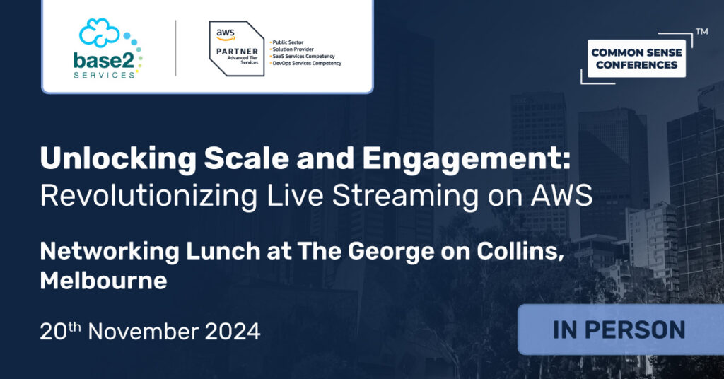 Common Sense Network & Learn

Participants join us for an exclusive roundtable discussion on how base2Services and their customers are transforming live streaming at scale using AWS technologies. This session explored advanced strategies for scaling...