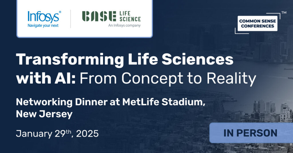 Common Sense Network & Learn

Infosys is pleased to host and invite you to a networking entertainment dinner with leaders and peers from the Life Sciences industry on “AI in Life Sciences” on January 29, 2025, in New Jersey. Join us to explore...
