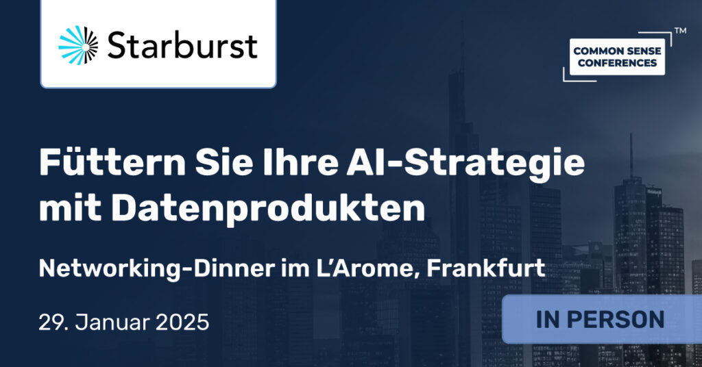 Common Sense Network & Learn

Seien Sie dabei und erfahren Sie, wie Starburst Data Products datenhungrige KI-Strategien im gesamten Unternehmen unterstützen, um die Produktivität zu steigern, neue Möglichkeiten zu erschließen,..