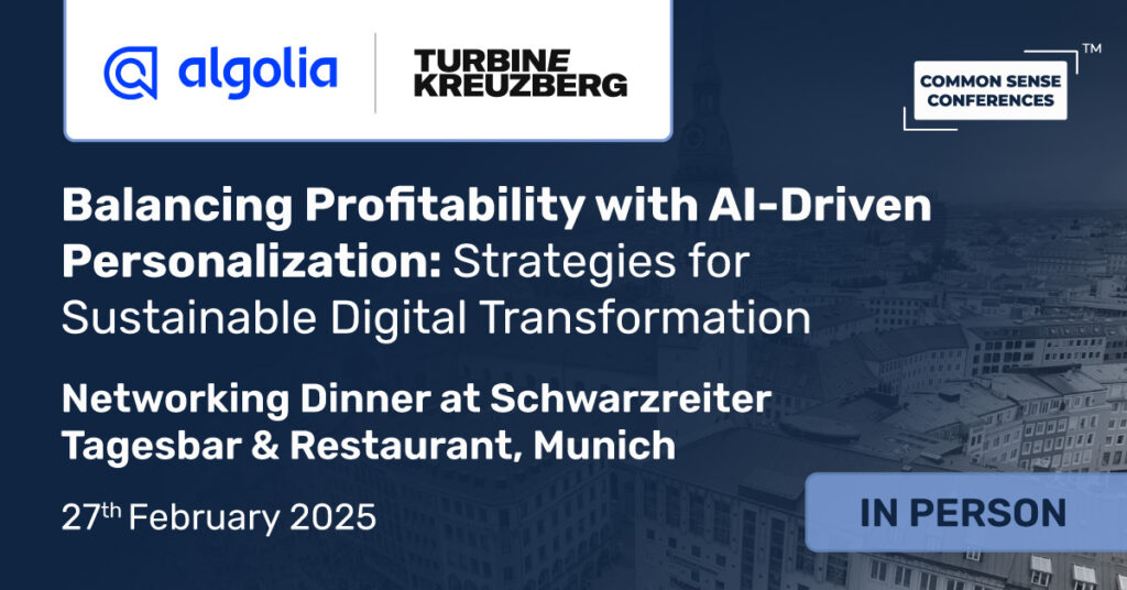 Common Sense Network & Learn

This roundtable will explore how companies can prioritize digital investments that balance scalability with cost control while leveraging AI to deliver measurable ROI. Key discussions will include strategies for...