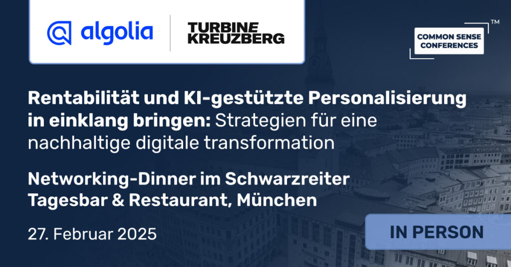 Common Sense Network & Learn

In der sich schnell entwickelnden Wirtschaftslandschaft von heute stehen Unternehmen vor der Herausforderung, ihre digitalen Ambitionen mit Rentabilitätszielen in Einklang zu bringen. Die KI-gesteuerte...