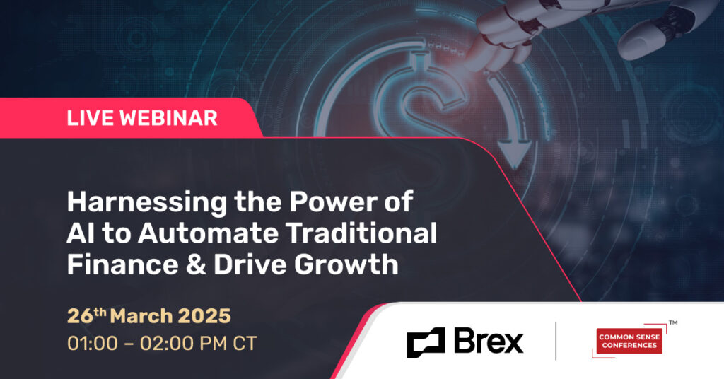 Common Sense Live 

Today’s finance leaders are under more pressure than ever before and are tasked to “do more with less”. While their day-to-day is consumed by manual work, finance teams are also somehow responsible for...