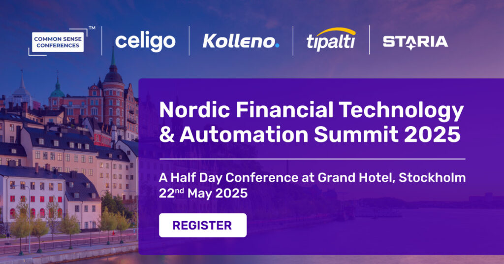 Common Sense Single-Sponsor Conference

Join finance and technology leaders from across the Nordics for a half-day summit on the future of finance automation and transformation. As businesses navigate increasing financial complexity...