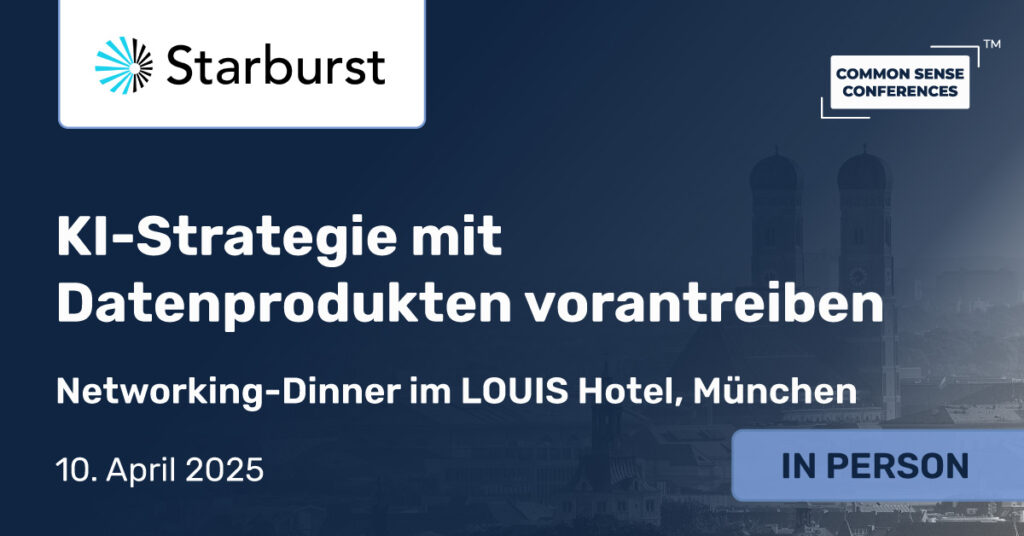 Common Sense Network & Learn

Schöpfen Sie das volle Potenzial der generativen KI (GenAI) aus, indem Sie die Leistung hochwertiger, zugänglicher und speziell entwickelter Datenprodukte nutzen. Diese exklusive Veranstaltung...
