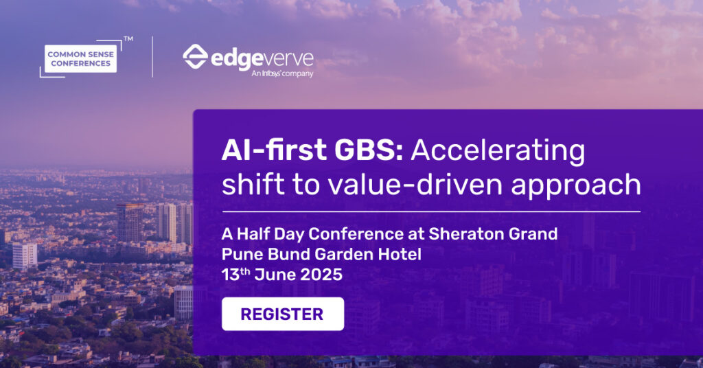 Common Sense Single-Sponsor Conference

Join us for an exclusive, invite-only half-day experience that brings together GBS and GCC leaders, industry experts, and transformation partners to decode what it takes to become an AI-First GBS...