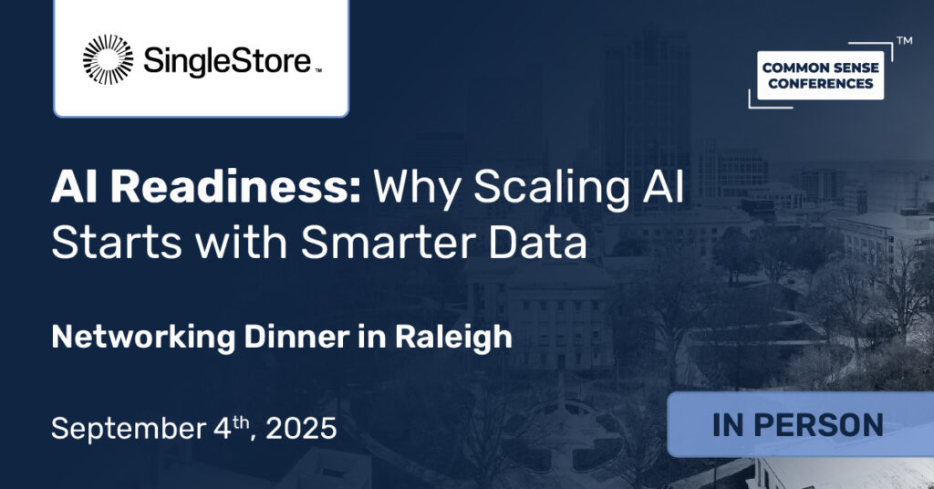Common Sense Network & Learn

Companies across all industries are feeling the pressure to harness AI, but without the right foundation, even the best initiatives can fall short. Many organizations struggle to move beyond...